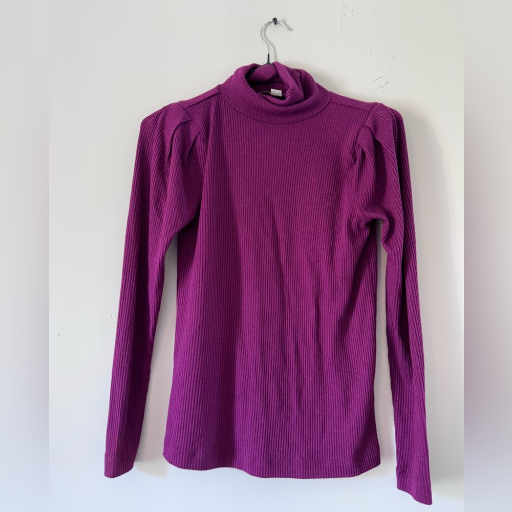 Loft Light Weight Long Sleeve Plum Sweater